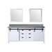 Lexora Home Marsyas Bath Vanity with Grey Quartz Countertop