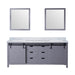 Lexora Home Marsyas Bath Vanity with Carrara Marble Countertop