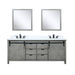 Lexora Home Marsyas Bath Vanity with White Quartz Countertop