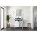 Lexora Home Marsyas Bath Vanity with Grey Quartz Countertop