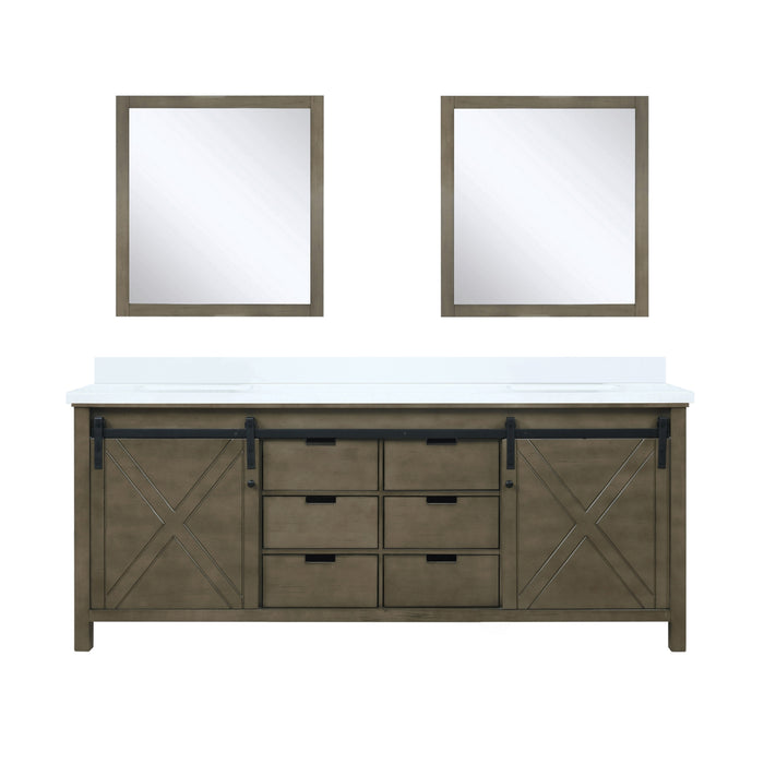 Lexora Home Marsyas Bath Vanity with Cultured Marble Countertop