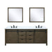 Lexora Home Marsyas Bath Vanity with White Quartz Countertop