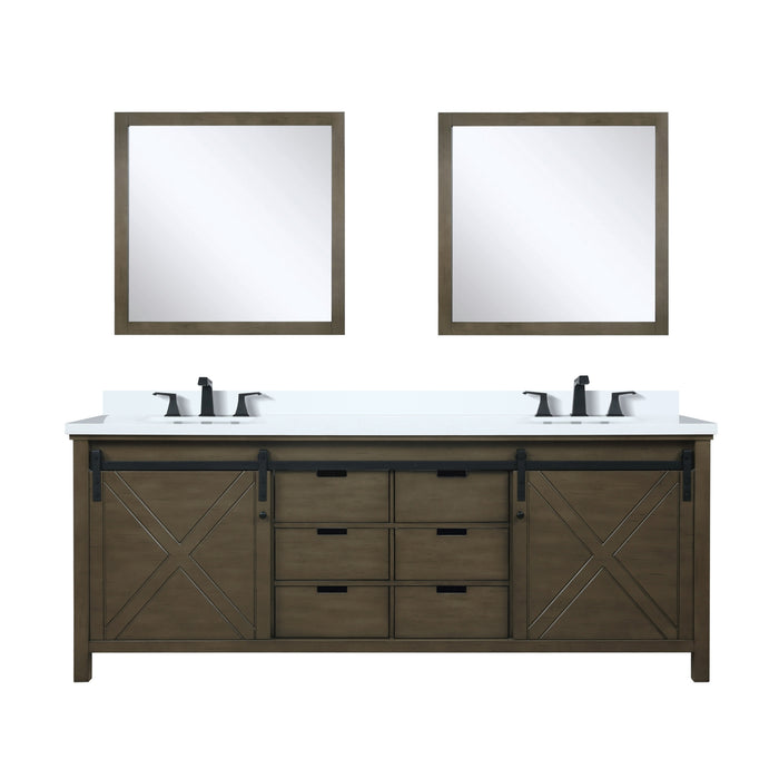 Lexora Home Marsyas Bath Vanity with Cultured Marble Countertop