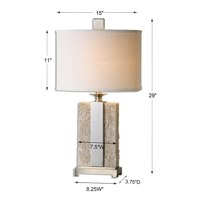 Uttermost Bonea Stone Ivory Table Lamp 26508-1