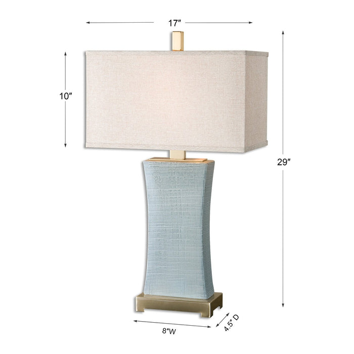Uttermost Cantarana Blue Gray Table Lamp 26673-1