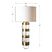 Uttermost Angora Brushed Brass Table Lamp 26669-1