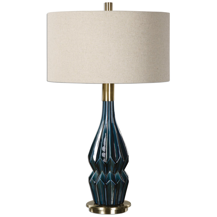 Uttermost Prussian Blue Ceramic Lamp 27081-1