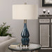 Uttermost Prussian Blue Ceramic Lamp 27081-1