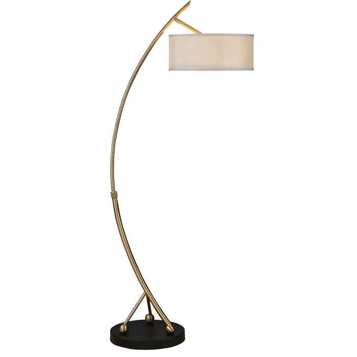Uttermost Vardar Curved Brass Floor Lamp 28089-1