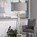 Uttermost Coloma Gray Glass Table Lamp 27199