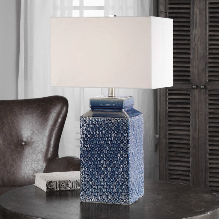 Uttermost Pero Sapphire Blue Lamp 27229-1