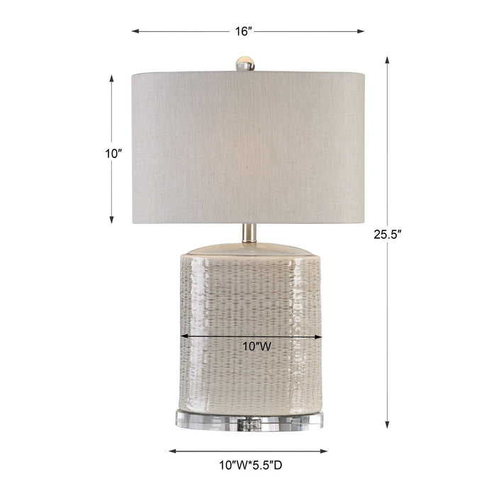 Uttermost Modica Taupe Ceramic Lamp 27231-1