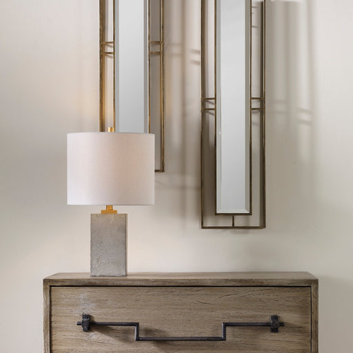 Uttermost Drexel Concrete Block Lamp 29237-1