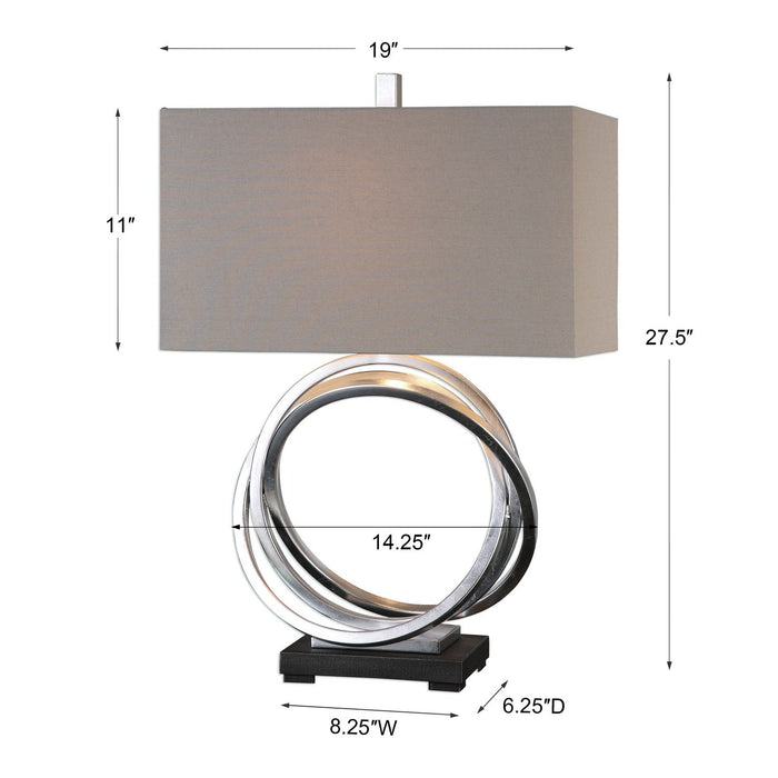 Uttermost Soroca Silver Rings Lamp 27310-1