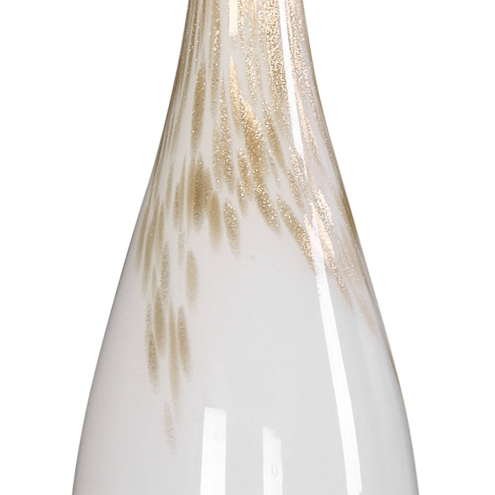 Uttermost Cardoni White Glass Table Lamp 27201