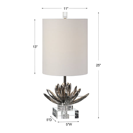 Uttermost Silver Lotus Accent Lamp 29256-1