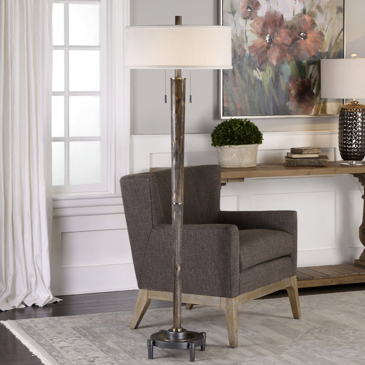 Uttermost Mannan Modern Floor Lamp 28134 — Archic Furniture