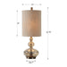 Uttermost Formoso Amber Glass Table Lamp 29538-1