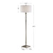 Uttermost Volusia Nickel Floor Lamp 28165-1