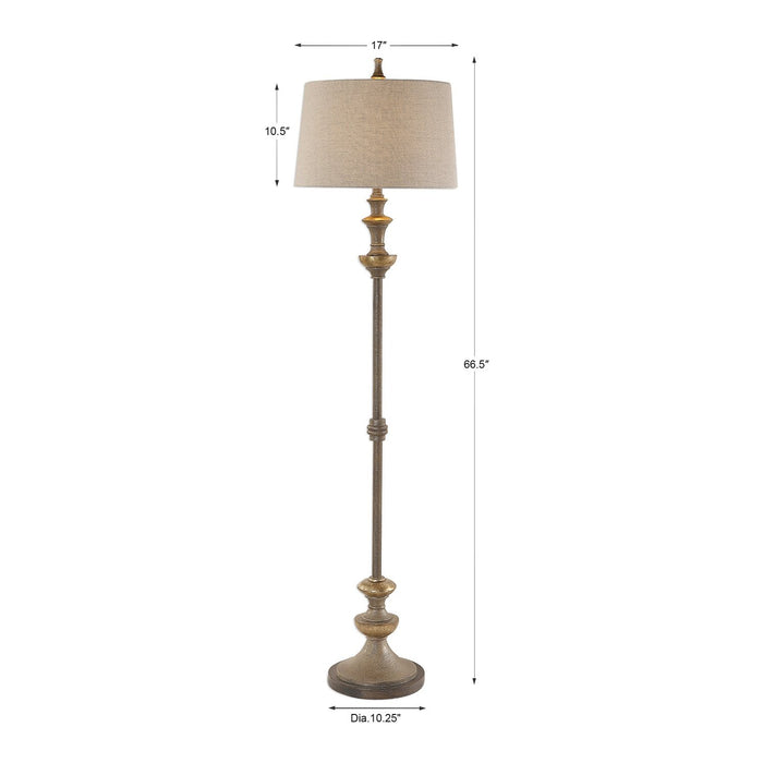 Uttermost Vetralla Silver Bronze Floor Lamp 28180-1