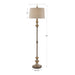 Uttermost Vetralla Silver Bronze Floor Lamp 28180-1