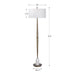 Uttermost Minette Mid-Century Floor Lamp 28197