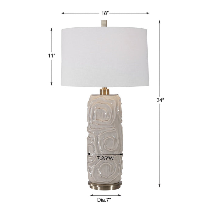 Uttermost Zade Warm Gray Table Lamp 26379-1