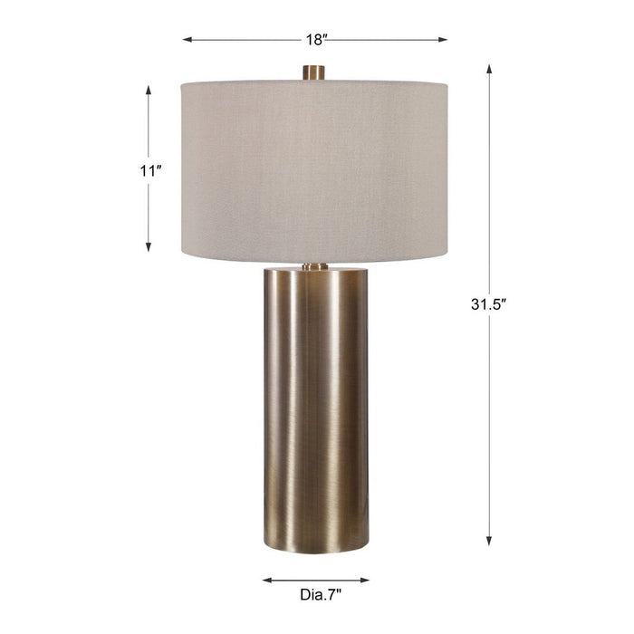 Uttermost Taria Brushed Brass Table Lamp 26384-1