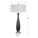 Uttermost Jothan Frosted Black Table Lamp 26373