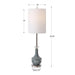 Uttermost Piers Mottled Blue Buffet Lamp 29698-1