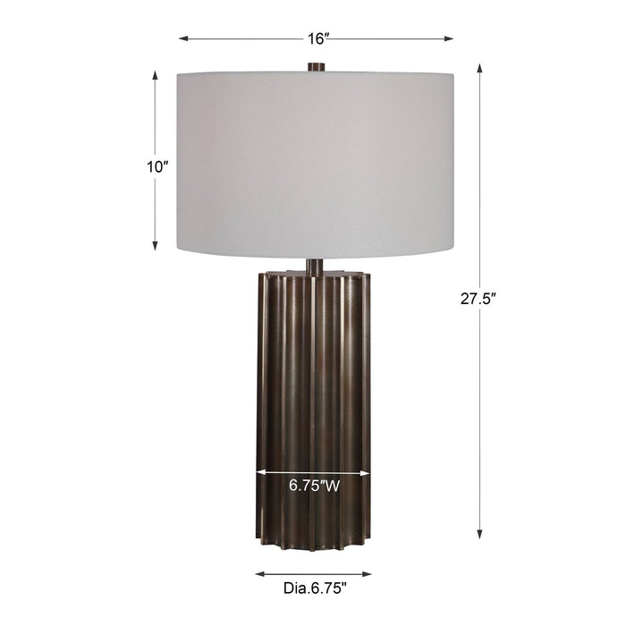 Uttermost Khalio Gun Metal Table Lamp 28264