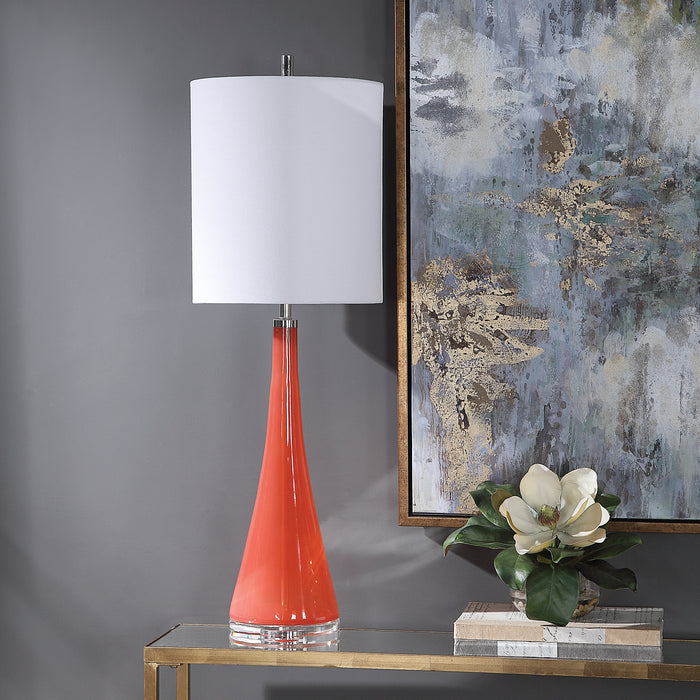 Uttermost Ariel Tapered Glass Buffet Lamp 29739-1