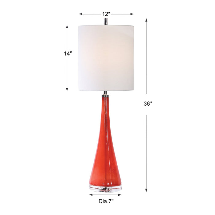 Uttermost Ariel Tapered Glass Buffet Lamp 29739-1