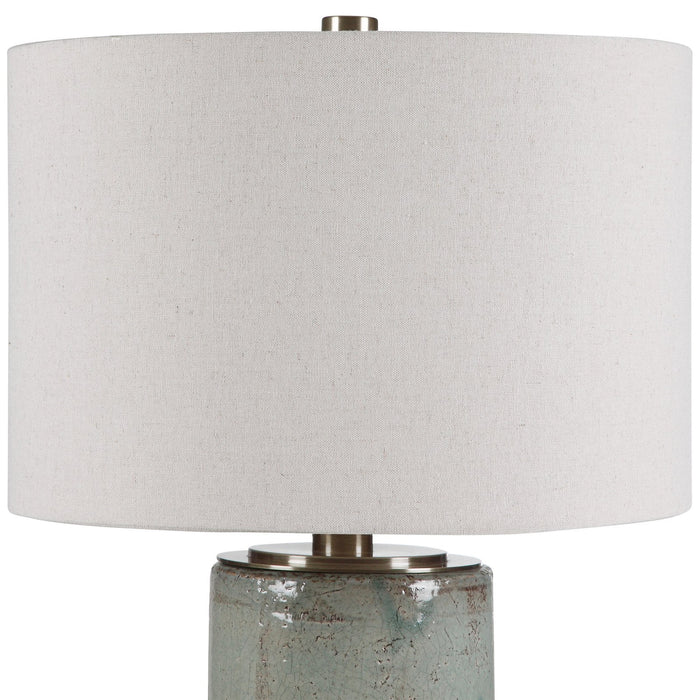 Uttermost Callais Crackled Aqua Table Lamp 28333