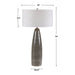 Uttermost Cosmo Charcoal Table Lamp 28280