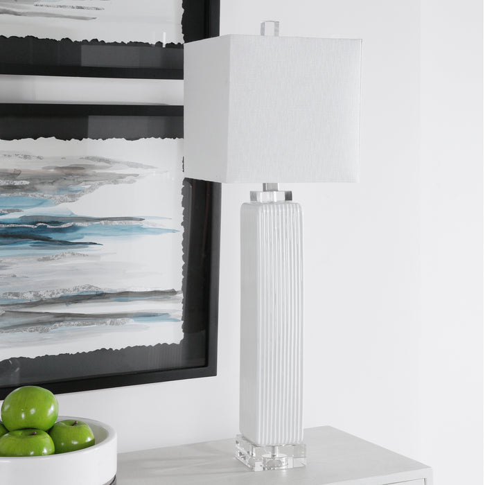 Uttermost Bennett White Buffet Lamp 28348-1