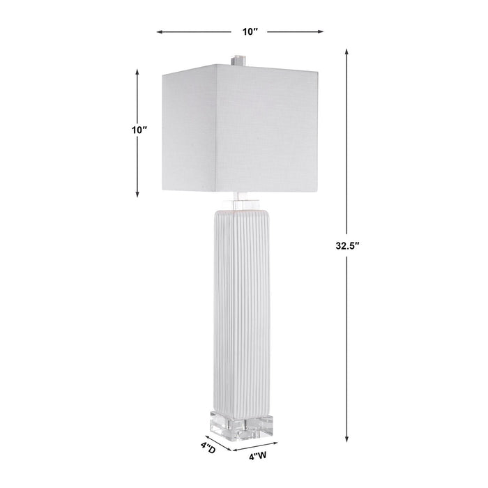 Uttermost Bennett White Buffet Lamp 28348-1