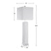 Uttermost Bennett White Buffet Lamp 28348-1