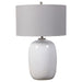 Uttermost Winterscape White Glaze Table Lamp 28390-1