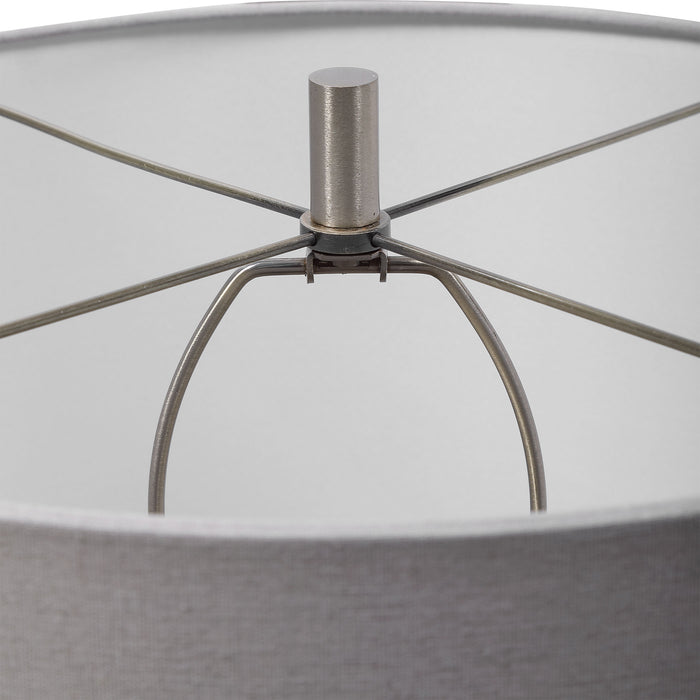 Uttermost Winterscape White Glaze Table Lamp 28390-1