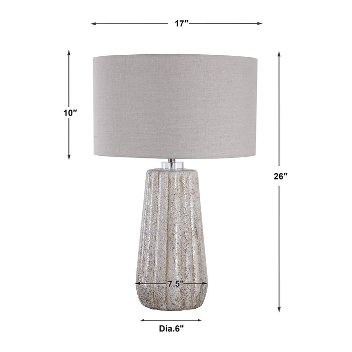 Uttermost Pikes Stone-Ivory Table Lamp 28391-1