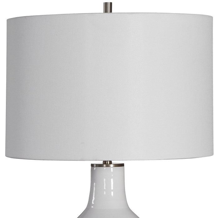 Uttermost Dakota White Crackle Table Lamp 28398-1