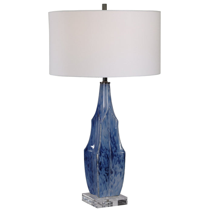 Uttermost Everard Blue Table Lamp 28425-1