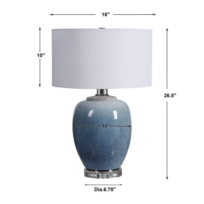 Uttermost Blue Waters Ceramic Table Lamp 28435-1