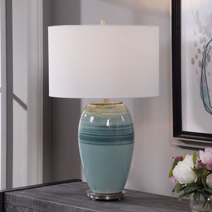 Uttermost Caicos Teal Table Lamp 28437-1