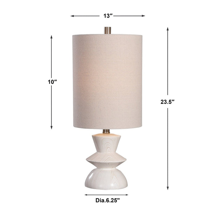 Uttermost Stevens Bleached Wood Buffet Lamp 28422-1