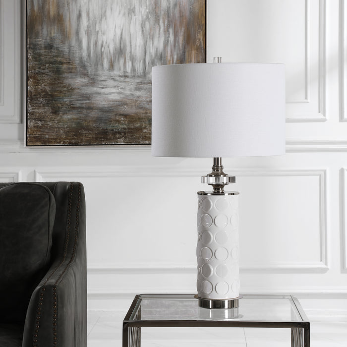 Uttermost Calia White Table Lamp 28428-1