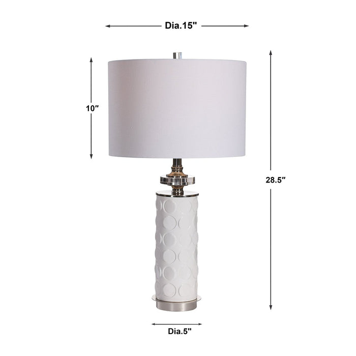 Uttermost Calia White Table Lamp 28428-1