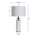 Uttermost Calia White Table Lamp 28428-1