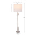 Uttermost Sussex Nickel Buffet Lamp 29793-1